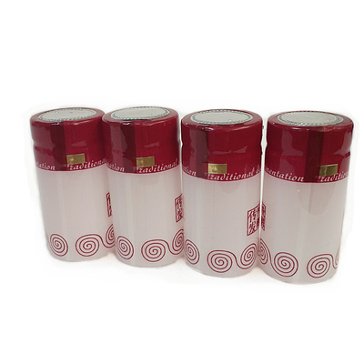 White赤いLiquor ボトル Capsules Wine ボトル Shrink Wrap Sleeves 30mm Dia