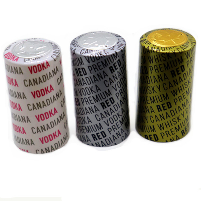 55mm 高さポリ塩化ビニールShrink Wrap Wine ボトル トップス Caps With Easy Tear Off Tape