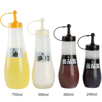 240ml プラスチック Squeeze ボトルs 8 Oz Condiment Dispenser Empty プラスチック Sauce ボトルs SGS