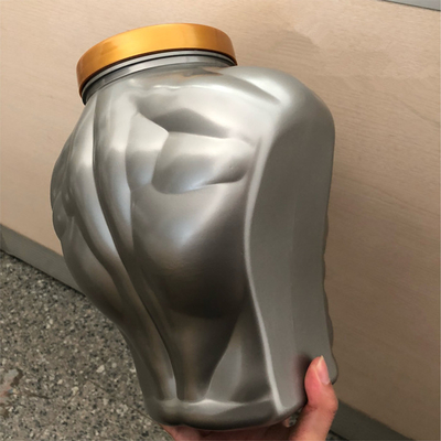 空のMuscle Shape Protein Powder Storage Tub 5L プラスチック Supplement ボトルs