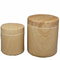Transferring プラスチック Powder Canister Food Wooden Storage Jars 95mm Diaを熱しなさい