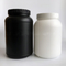 135mm 高さ HDPE Round Protein Powder Storage Jar Black Canister With Lid