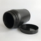 135mm 高さ HDPE Round Protein Powder Storage Jar Black Canister With Lid