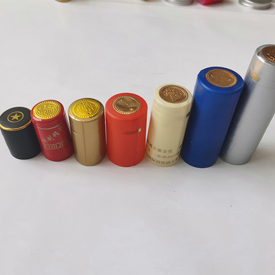 Logo注文のボトル Top Shrink Capsules 65mmポリ塩化ビニールHeat Shrink Wrap にとって Wine ボトルs