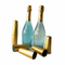 ガラス ワイン・ボトルの収縮は金黒いポリ塩化ビニールの収縮のカプセルSGSをおおう