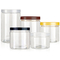 500ml 85mm Wide Mouth Round プラスチック Canisters Clear Storage Jars